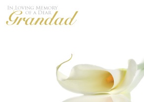 Florist Large Cards - In Loving Memory of a Dear Grandad, Cali Lily