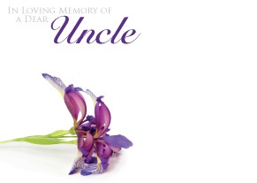 Florist Large Cards - In Loving Memory of a Dear Uncle