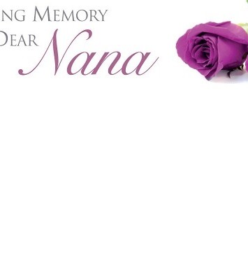 Florist Small Cards - In Loving Memory Dear Nana