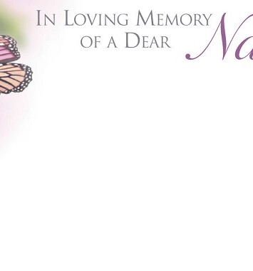 Florist Small Cards - In Loving Memory Dear Nan