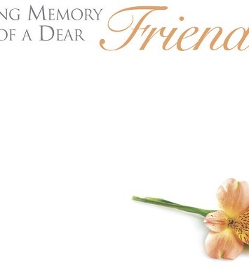 Florist Small Cards - In Loving Memory of a Dear Friend