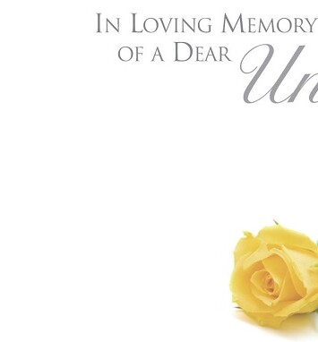 Florist Small Cards - In Loving Memory Dear Uncle