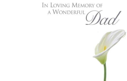 Florist Small Cards - In Loving Memory Wonderful Dad Cali Lily