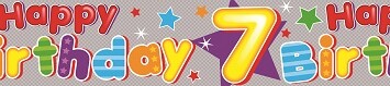 9ft Banner 7th Birthday