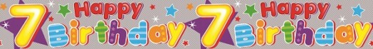 9ft Banner 7th Birthday