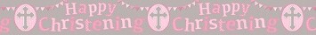 9ft Banner Christening Girl