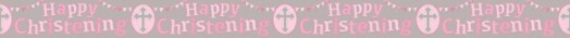 9ft Banner Christening Girl