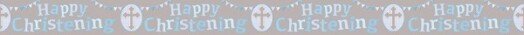 9ft Banner Christening Boy