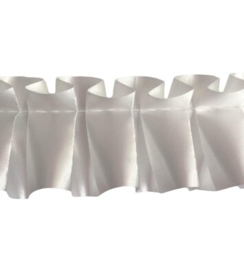 Pleated Ribbon - Ivory White