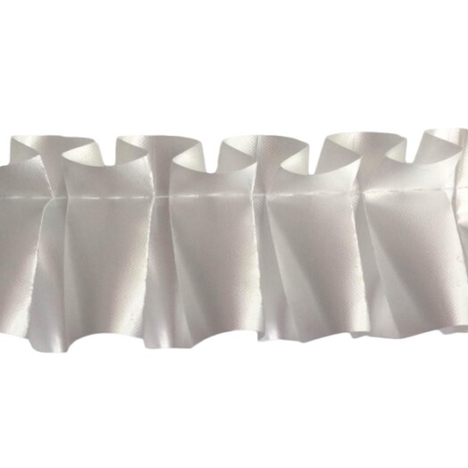 Pleated Ribbon - Ivory White