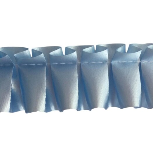 Pleated Ribbon - Baby Blue