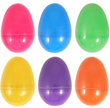 Pack of 6 Assorted Colours Filler Eggs