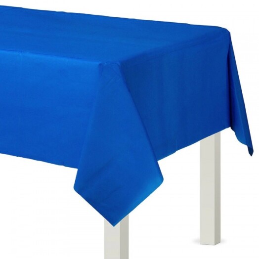 Plastic Table Cover - Bright Royal Blue