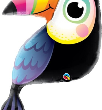 Colourful Toucan Super Shape Foil Balloon