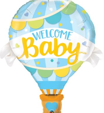 Welcome Baby Blue Balloon Super Shape Foil Balloon