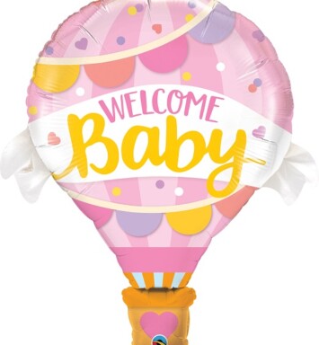 Welcome Baby Pink Balloon Super Shape Foil Balloon