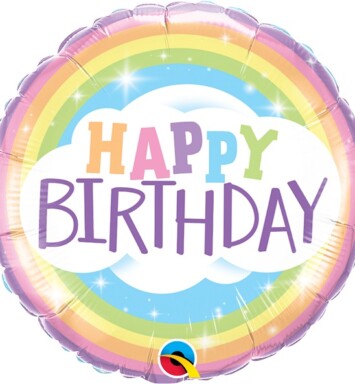 18" Birthday Rainbow Foil Balloon