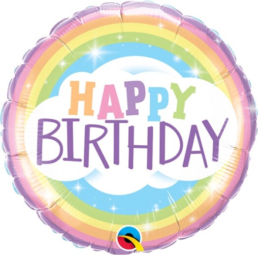18" Birthday Rainbow Foil Balloon