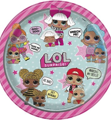 LOL Surprise 9" plates