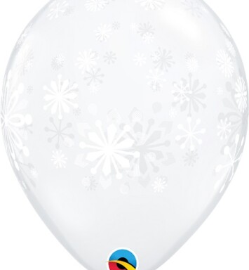 11 Inch Diamond Clear Contemporary Snowflakes