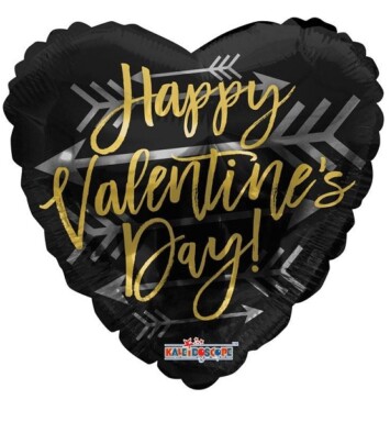 18" Happy Valentine's Day with Arrow Foil Balloon