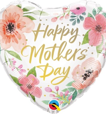 18" Mother's Day Pink Floral Foil Balloon