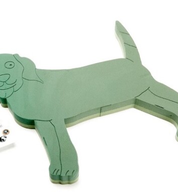 Dog Foam Floral Frame
