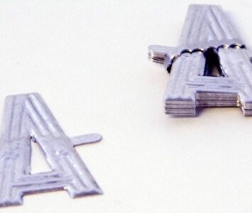 Aluminium Florist Letter - A