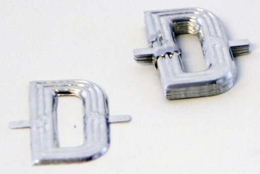 Aluminium Florist Letter - D