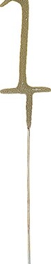Glitz Gold Sparkler Number 1