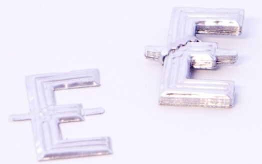 Aluminium Florist Letter - E