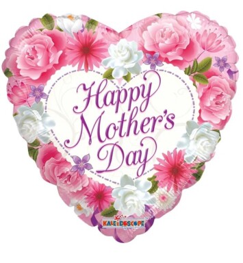 18" Happy Mother's Day Flowers Foil Balloon
