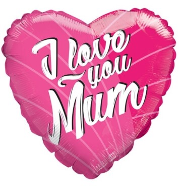 18" I Love You Mum Foil Balloon