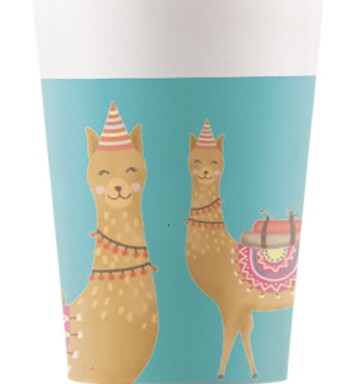 Llama Paper Cups