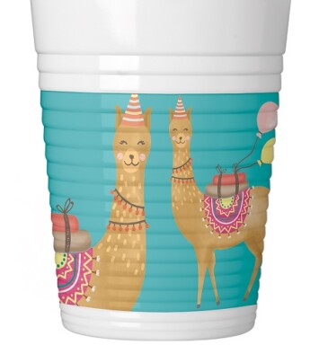 Llama Plastic Cups