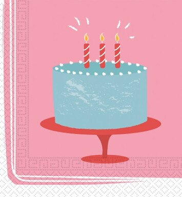 Birthday Cake Napkins