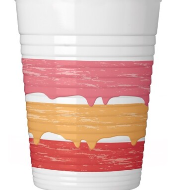 Birthday Cake Plastic Cups