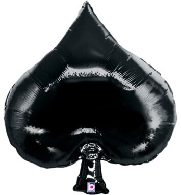Casino Spade Super Shape Foil Balloon