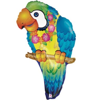 Tropical Parrot Super Shape Foil Balloon