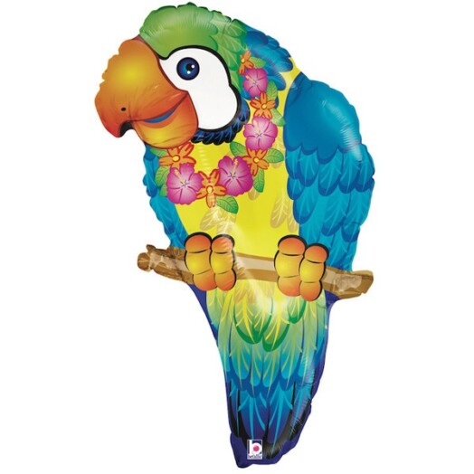 Tropical Parrot Super Shape Foil Balloon