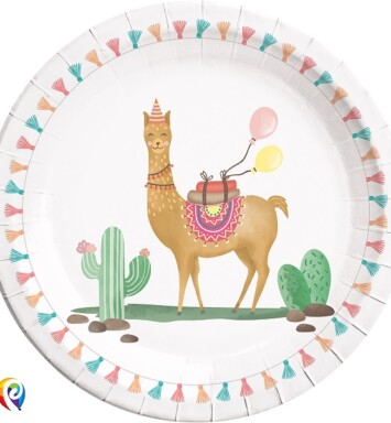 Llama Paper Plates