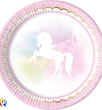 Believe In Unicorns Paper Plates