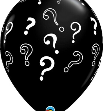 16 Inch Question Marks Latex Balloons 50ct