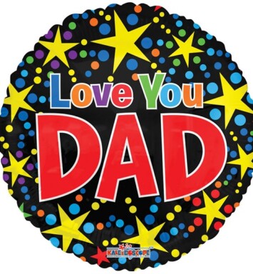 18 Inch Love You Dad Foil Balloon