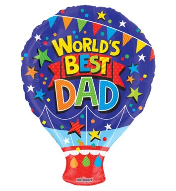 18 Inch Worlds Best Dad Balloon Foil Balloon