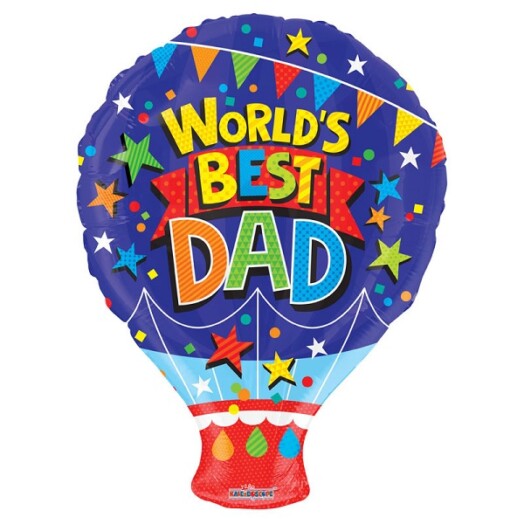 18 Inch Worlds Best Dad Balloon Foil Balloon