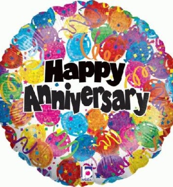 18" Party Anniversary Foil Balloon