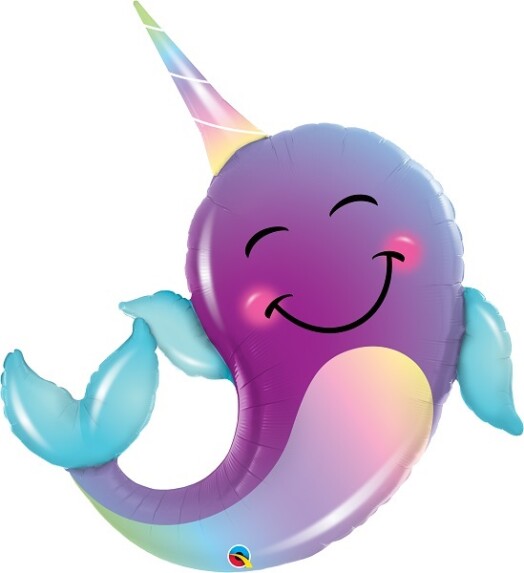 Party Narwhal Super Shape Foil Balloon