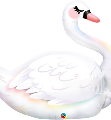 Graceful Swan Super Shape Foil Balloon