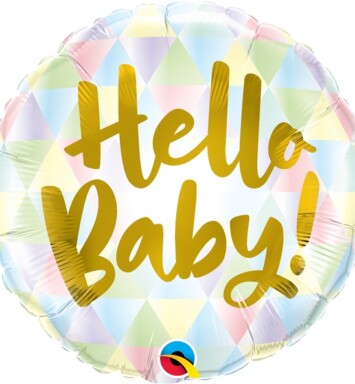 18" Hello Baby Foil Balloon